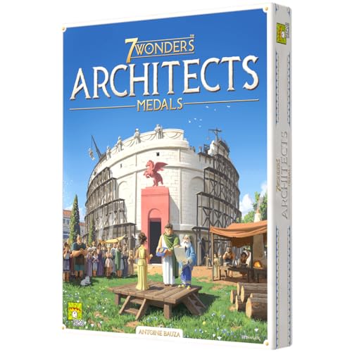 Asmodee 7 Wonders Architects Medals Expansión, Juego de Civilizaciones Ganador de Varios Premios, Juego de Mesa a Partir de 8 Años, de 2 a 7 Jugadores, 30 Minutos por Partida, Español