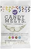 Versatile creamy easy-to-melt wafers ideal for candy making needs including molding dipping or coating Light and dark cocoa are natural cocoa flavors Colors are artificially flavored vanilla This package contains 10 ounces of candy Melts Made in USA