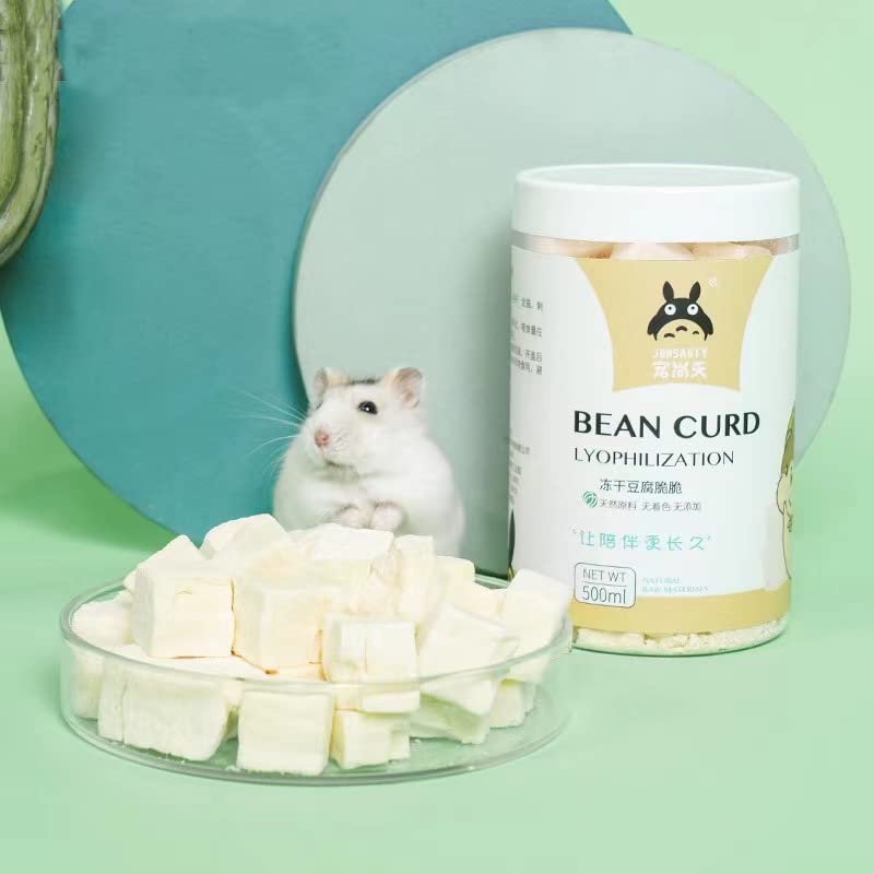 JONSANTYGFRY Cibo per criceti Snack per animali domestici Tofu liofilizzato Adatto per piccoli animali roditori