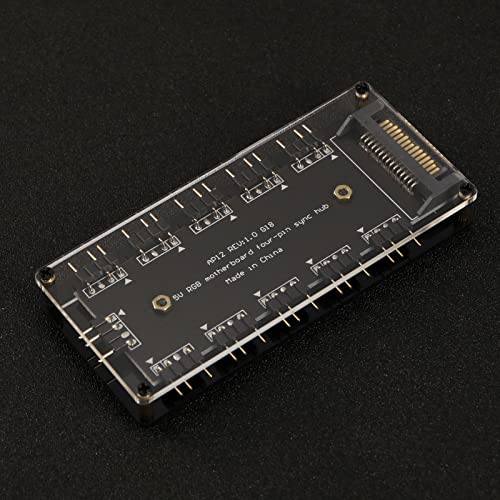 5V 3Pin RGB 10-Port Hub LED Splitter con custodia