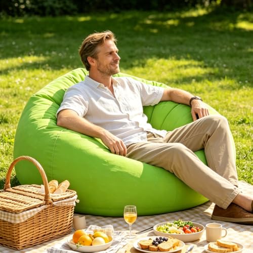 Puf hinchable sillón sofá de playa de aire impermeable para viajes y camping 3