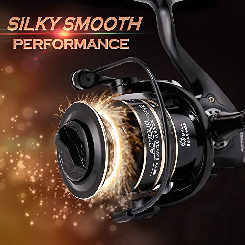 Rooauueu Angelrolle Spinnrolle Süßwasser-und Salzwasser Angeln 2000 3000 4000 5000 6000 7000 Serie Rolle zum Ultraleicht… – Bild 3