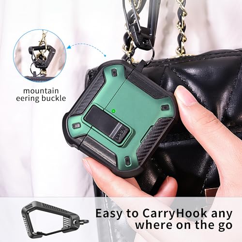 Image of RFUNGUANGO for AirPods 5 /4 Case (2026 /2024) with Lock, Green