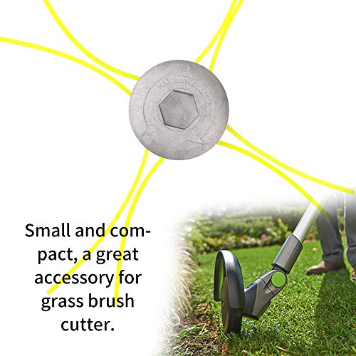 OWSOO Cilíndrico liso universal alumínio aparador cortador de grama superior strimmer acessório com