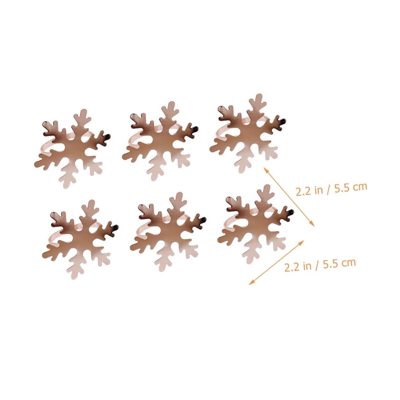 Healvian 30stücke Weihnachtsserviettenringe Schneeflocken-Design Tischdekoration Für Festlichkeiten Und Besondere Anlässe Hochwertigem Legierungsmaterial Für Hochzeiten Und Feiern