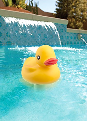 Floating Pool Thermometer By Aquatix Pro Cool Style Water Temperature Thermometers with String, Shatter Resistant, for Outdoor & Indoor Swimming Pools, Spas, Hot Tubs, Jacuzzis & Aquariums (Duck)