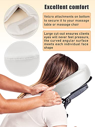 Kalolary Massage Bett Kopfstütze Gesicht nach unten Gesicht Kissen Gesicht Kissen Verstellbare Massage Tisch Gesicht Wiege Rest Kissen, Weiß - Image 6