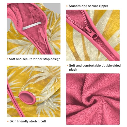 GuoChe Penguin Wheat Girls Sherpa Jacket With Hood3