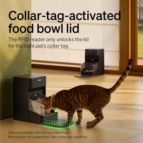 PETLIBRO RFID Automatic Cat Feeder, Collar Sensor for Personalized Meals, Cats Recognition, Diet Tracking and Anti-Stealing for Multi-Pets Homes and Different Diets, Wi-Fi Programmable Food Dispenser - Image 4