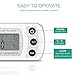 ORIA Digital Refrigerator Thermometer, Mini Freezer Thermometer, Refrigerator Freezer Waterproof, LCD Display, Max and Min Record, for Kitchen, Home, Restaurants, Bars, 2 Pack, White