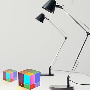 ECBANLI CMY Color Cube, 40mm RGB Dispersion Acrylic CMYcube Prism