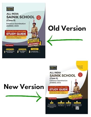 (OLD Edition) Examcart Sainik School Class 9 Study Guide Book For 2025 Entrance Exam In English