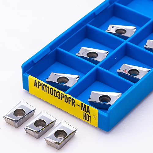 10PCS APKT1003 MA H01 Fresa de Carburo para Fresado CNC miniatura 4