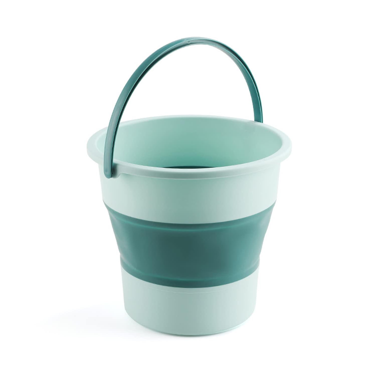 Collapsible Water Bucket, 10L Portable Folding Water Container, Multifunction Foldable Round Tub Water Pot for Fishing, Camping, Car Washing, Home Storage and Outdoors Wash （Green (B09X4JYZD4) Amazon Price History, Amazon Price Tracker