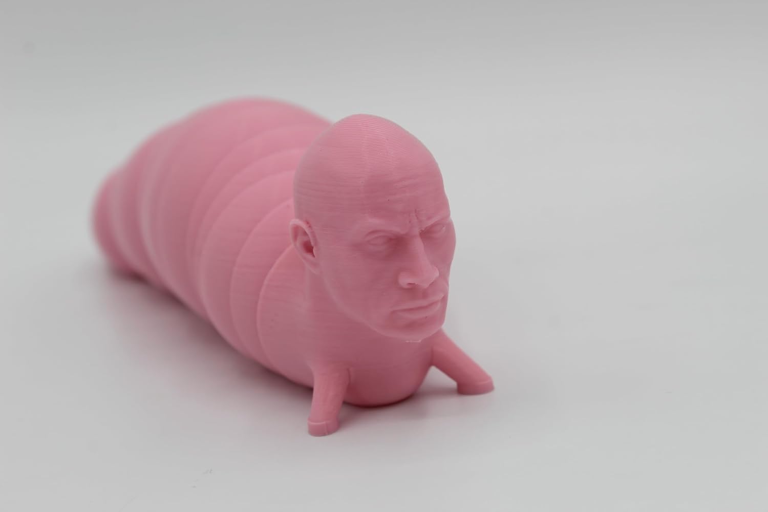 Rock Slug Fidget – Articulated Slug-Inspired Stress Relief (Pink)