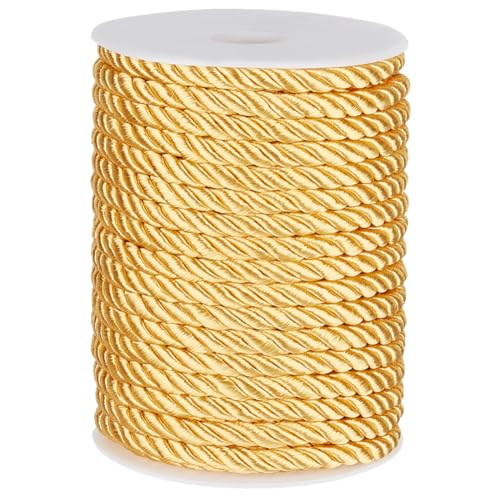 Cordón trenzado decorativo de Navidad PH PandaHall, cuerda de satén de 8 mm con carretes 2