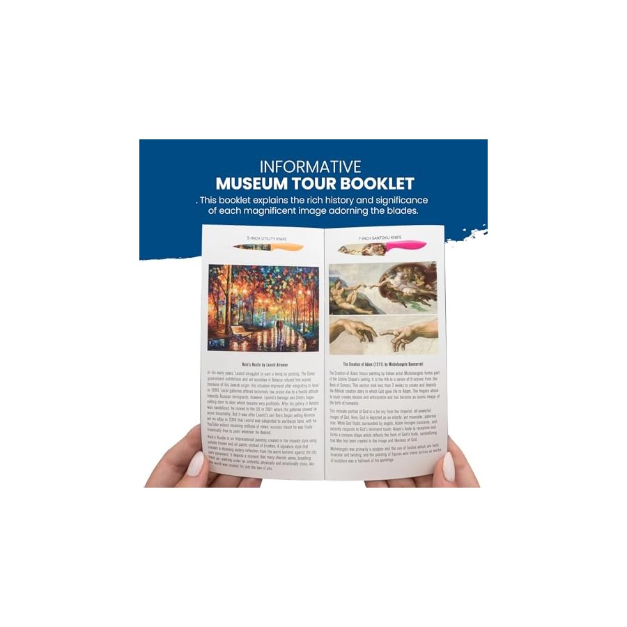 CHEFS-VISION-Masterpiece-Knife-Set-6-Piece-Stainless-Steel-Cutting-Knives-Set-for-Kitchen-Stunning-Artistic-Designs-Great-Gift-for-Women-or-Men-Unique-Kitchen-Knife-Set-Gift-for-Art-Lovers CHEF'S VISION Masterpiece Knife Set -6-Piece Stainless Steel Cutting Knives Set for Kitchen - Stunning Artistic Designs, Great Gift for Women or Men - Unique Kitchen Knife Set Gift for Art Lovers