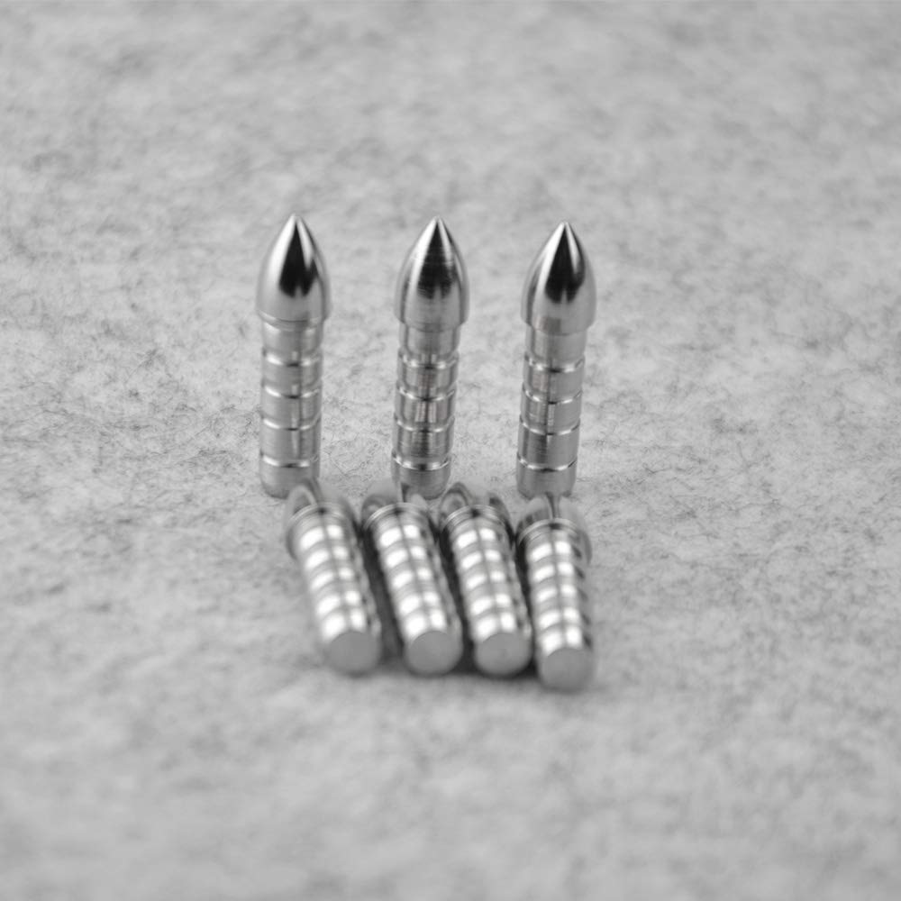 50 P Punte di Freccia per Tiro con L'Arco Inserire Il Punto Della Freccia Nel Campo Dei Punti Elenco Punte di Freccia in Acciaio Inossidabile per la Pratica ID 6,2 mm Albero Della Freccia In Carbonio