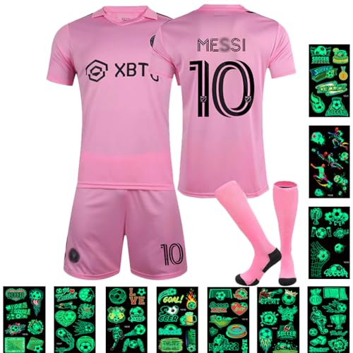 Tkcumwcz Camiseta de fútbol, Traje de Niño, Camiseta Deportiva para Hombres No.10 - Rosa Soccer...