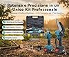 Kit Potatura Elettrico a Batteria 2 in 1 – Mini Motosega + Forbici da Potatura – 2 Batterie Ricaricabili, Valigetta Rigida, Taglio Rapido per Giardino e Alberi