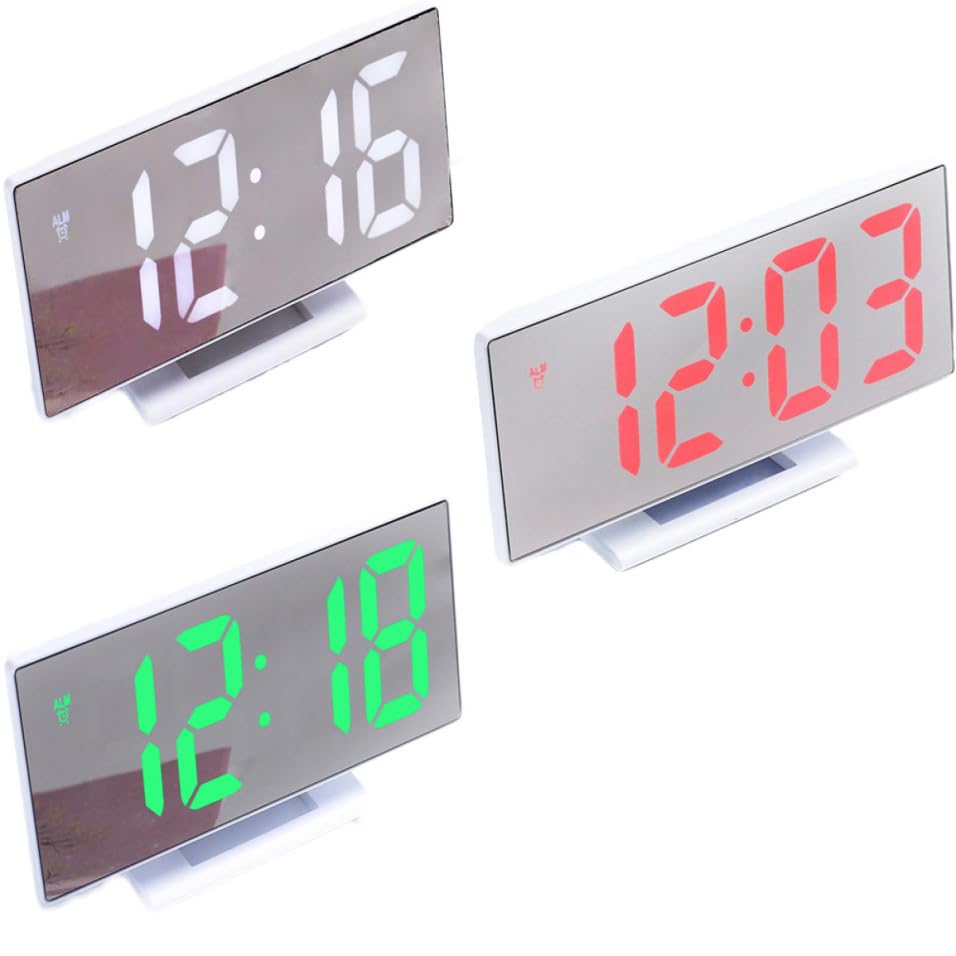 Horloge numérique moderne pour chambre et bureau au design épuré