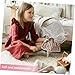 HEMOTON Doll Bride Veil with Faux Pearl Diameter Veil for Dolls Elegant Wedding Costume Hair Accessory for Doll Fashion and Cosplay Decoration
