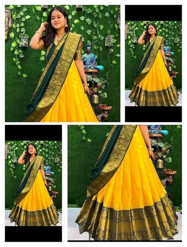 Image of RENVAANI FASHION Women's Traditional Semi-Stitched Lehenga Choli | Lehenga Choli for Women | Ethnic Wear Heavy Lehenga Choli With Dupatta