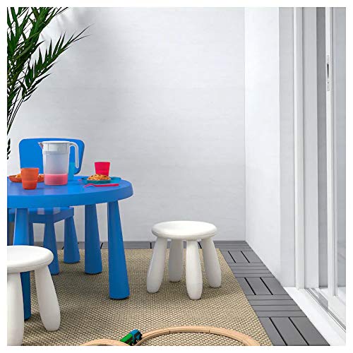 Image of Ikea Mammut Children's Stool, in /Outdoor, Seat Height: 30 cm (11 3 /4 inch) (White)