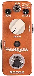 Mooer Pedal Varimolo MTR2 | para Guitarra, Tremolo com 3 Modos, Controles Wave Shape Speed Depth, True Bypass, Carcaça de Metal Compacta