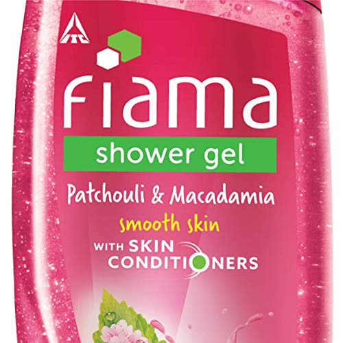 Image of Fiama Di Wills Patchouli and Macadamia Pure Indulgence Shower Gel, 250ml And Fiama Peach And Avocado Mild Dew Shower Gel, 500ml