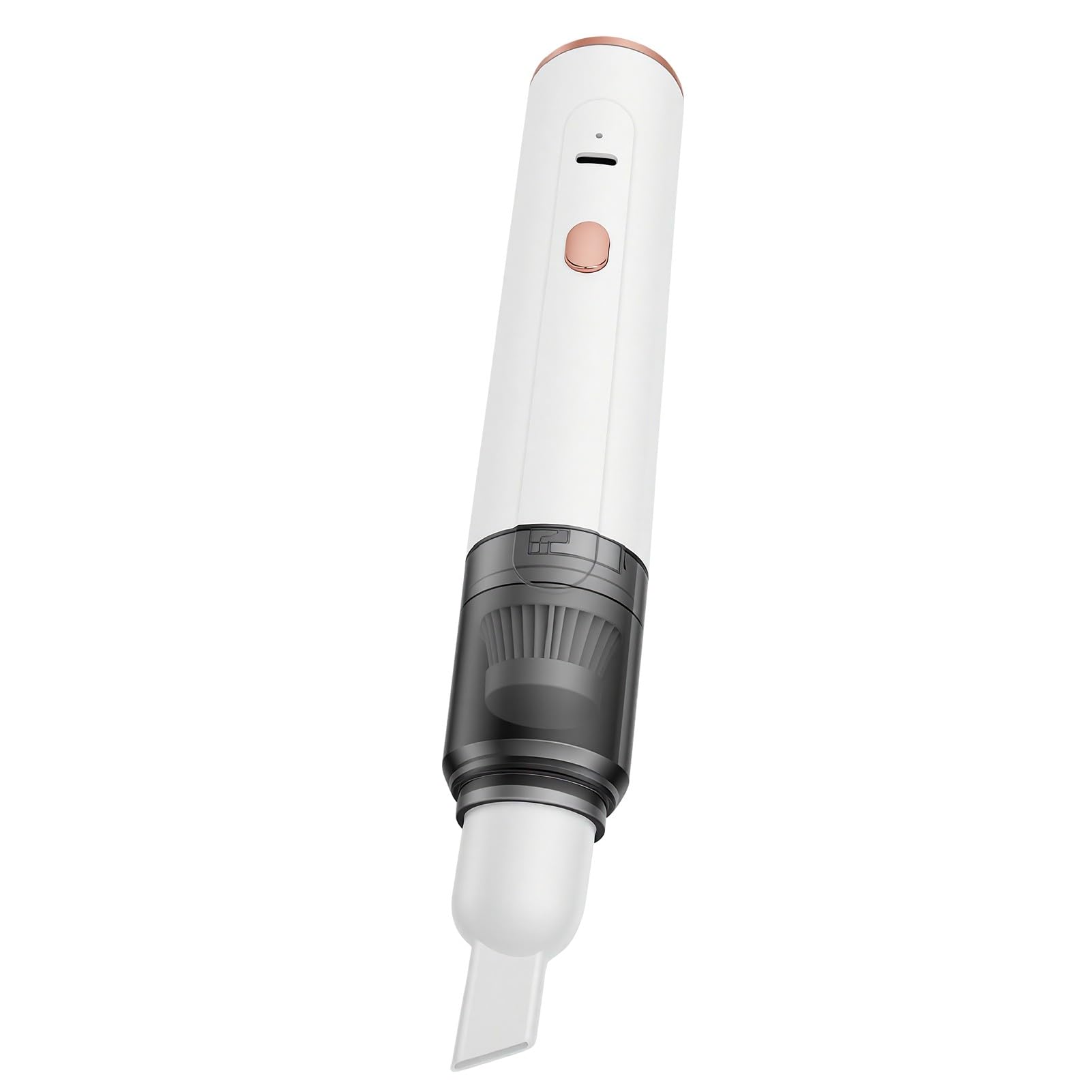 Topiky Aspirapolvere per macinacaffè Senza Fili, Mini Aspirazione Portatile per Auto, Casa e Ufficio, Aspirapolvere Portatile Ricaricabile con Spazzola Morbida, Soffiatore Leggero (WHITE)