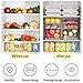 MANO Stackable Refrigerator Drawers Pull Out Bins Double Layer Fridge Organizer Refrigerator Organizer Box Clear Plastic Food Storage Containers Set Produce Saver for Pantry, Freezer, Kitchen Cabinet