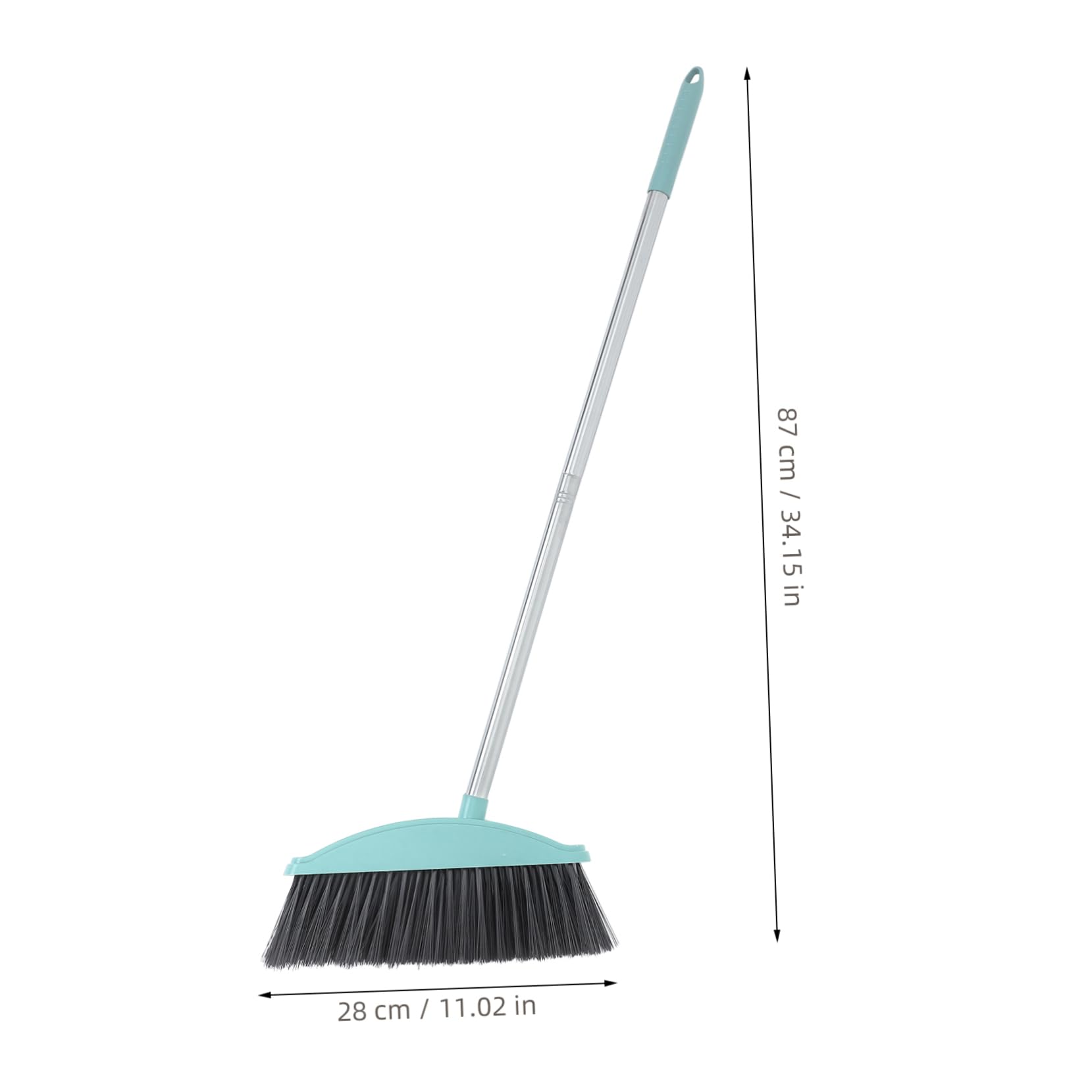 NULYLU Ergonomic Handle Small Hand Broom for Indoor Outdoor Use House Cleaning Supplies