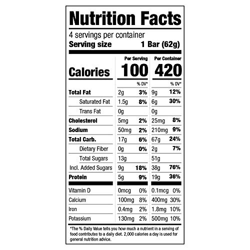 Yasso Frozen Greek Yogurt Bars Chocolate Chip Cookie Dough, 4-Count Box (Case of 8)