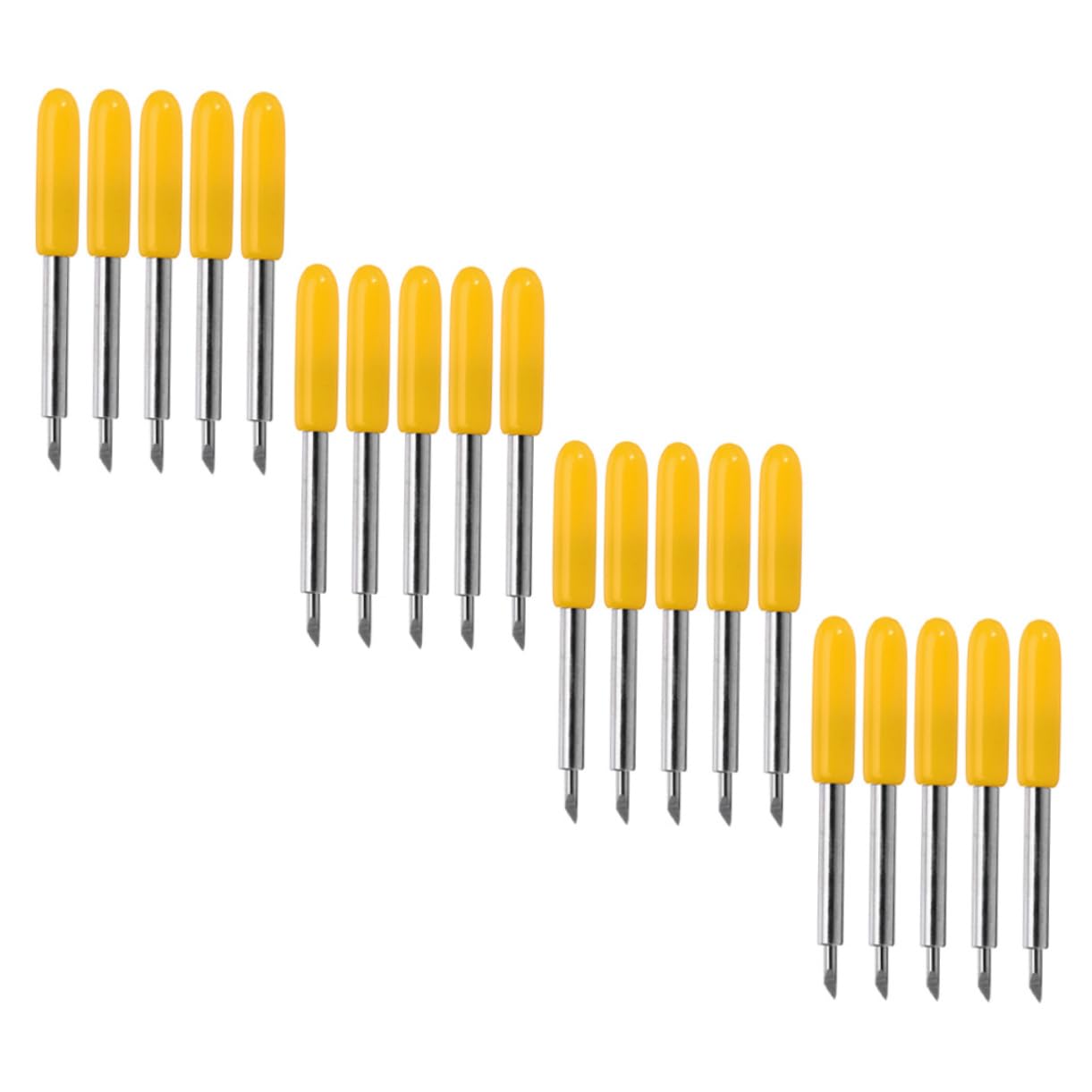 HAPINARY 50pcs Vinyl Plotter Replacement Cutting Blades for Precision Cutting Compatible Various Cutters Angle for Detailed Designs for Adhesive Foil and