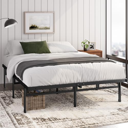 Zinus Justin Bett 180x200 cm - Höhe 36 cm mit Stauraum unter dem Bett - Metall Plattform Bettgestell - Schwarz Zinus Justin Bett 180x200 cm - Höhe 36 cm mit Stauraum unter dem Bett - Metall Plattform Bettgestell - Schwarz