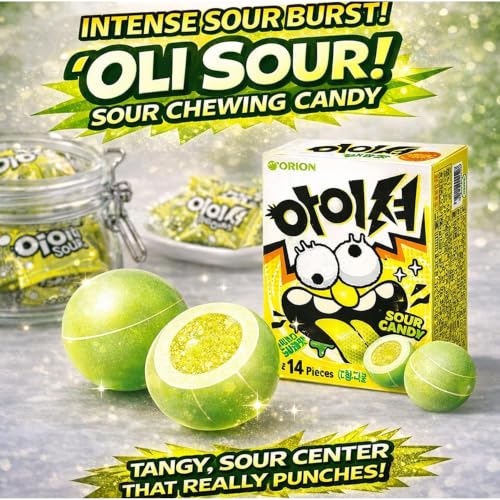Sour Green Apple Chewy Candy Intense Tangy Flavor, Fun Snack for Halloween, Camping or Everyday Treat 2 Packs, 42 g Each (1.48 oz Each) - image 3