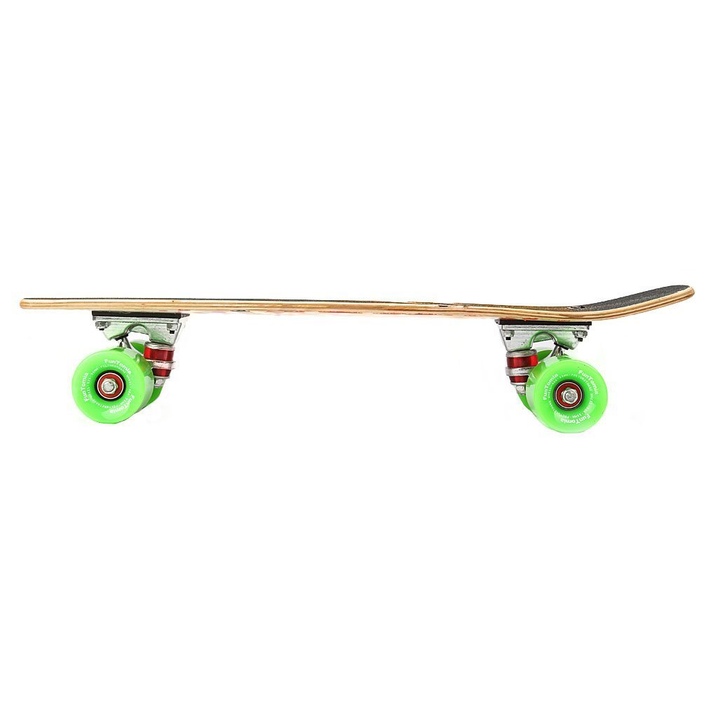 FunTomia Mini Board monopatín Skateboard 57cm - 7 Capas de Arce Canadiense - con o sin LED Ruedas - Rodamiento Mach1