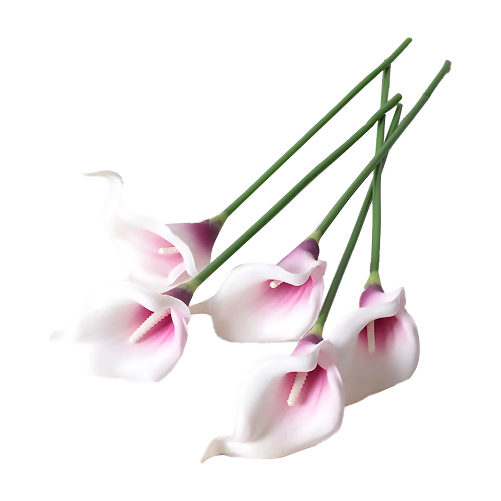 Amazon｜プラスチック花の茎、人工の花、 人工カラーリリーフラワー 10