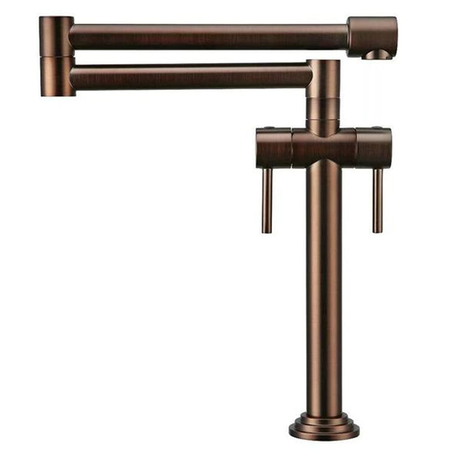 Robinet d'évier double bras pivotant pour cuisine familiale authentique