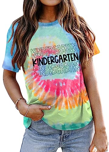 Teacher Shirts for Women: First Day of School Shirt Teacher's Back to School Outfit Kindergarten Preschool Teach Tee
