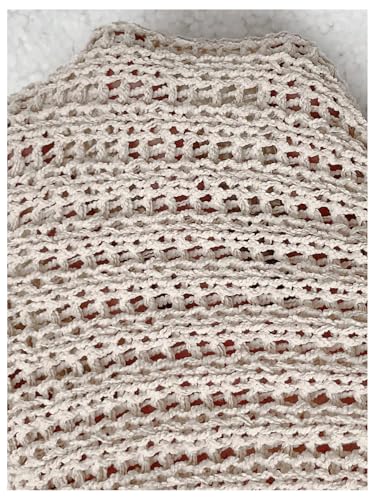 Image of MakeMeChic Women's Bow Sweaters Off The Shoulder Long Sleeve Knitted Pullovers Top Apricot Small