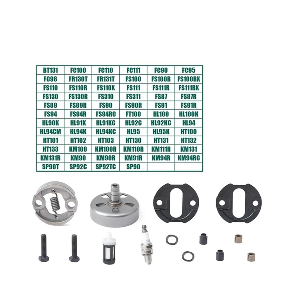 Ajuste for FS91 FS111 FS131 Compatible 4149-160-2000 Kit de reparación de Embrague con desbrozadoras de Resorte