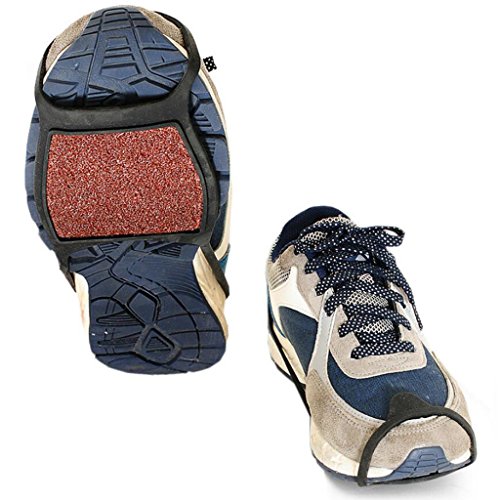 YIJU 2 Pares de Chuteiras de Caminhada Grampos de Fricção + Perneiras de Tornozelo de Perna Baixa -