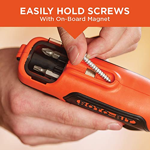 BLACK+DECKER 4V MAX Cordless Screwdriver with Bit Storage (BDCS50C)