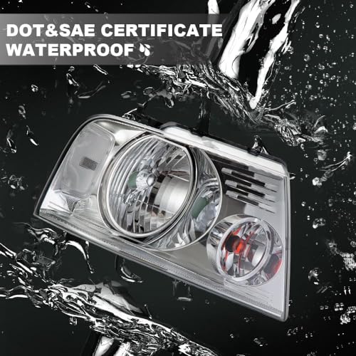 image for G-PLUS Headlights, Compatible with 2004-2008 Ford F150, Compatible wit