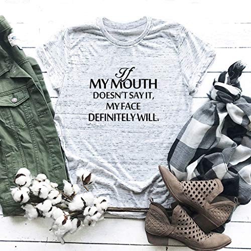 LuluZanm Letter Print T-Shirt for Women Sale Ladies Fashion O-Neck Short Sleeve Blouses Basic Summer Tops Plus S-5XL