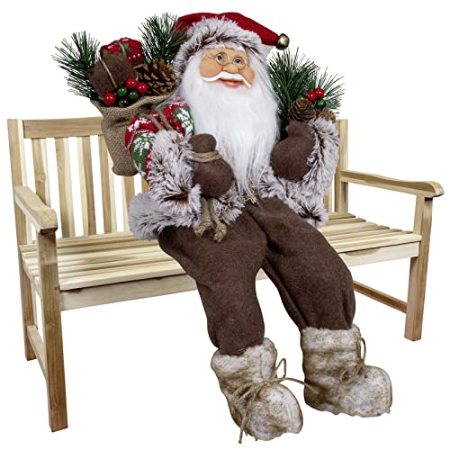 Christmas Paradise Sitzender Weihnachtsmann 45cm Deko-Figur...