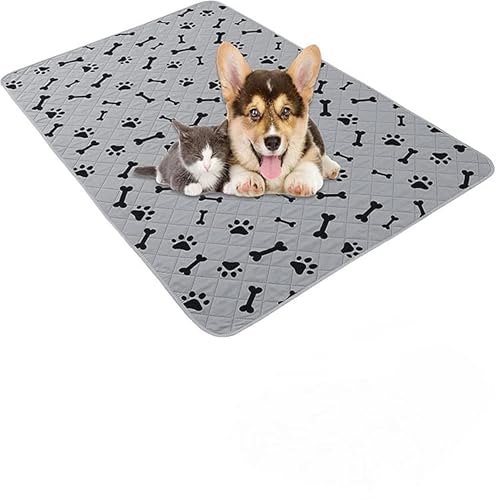 Longfind Tapis à urine lavable et imperméable pour animaux domestiques Tapis réutilisable pour urine de chien Tapis antidérapant pour couches pour chiens et﻿ chats Tapis de siège pour canapé-lit c/gra