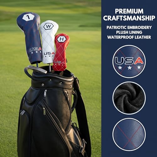Sopkop USA Flag Embroidered Covers